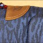 WEAVER SHOCKWAVE BLUE ALL PURPOSE HORSE SADDLE PAD MAIZE FLEECE BOTTOM
