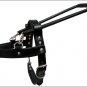 GH100F HILASON BLACK PADDED GENUINE LEATHER GUIDE DOG HARNESS SML, MED, LRG & XL