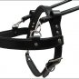 GH100F HILASON BLACK PADDED GENUINE LEATHER GUIDE DOG HARNESS SML, MED, LRG & XL