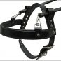 GH100F HILASON BLACK PADDED GENUINE LEATHER GUIDE DOG HARNESS SML, MED, LRG & XL