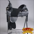 TW913-F HILASON TREELESS WESTERN LEATHER TRAIL BARREL RACING RIDING SADDLE 15"