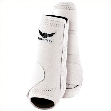 LARGE CACTUS ROPES RELENTLESS ALL AROUND HORSE LEG SPORT BOOT 4 PACK WHITE