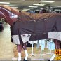 81" HILASON 1200D WINTER WATERPROOF POLY  HORSE BLANKET WITH BELLY WRAP BROWN