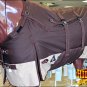 81" HILASON 1200D WINTER WATERPROOF POLY  HORSE BLANKET WITH BELLY WRAP BROWN