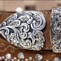 36 inch C50499 TONY LAMA BROWN KAITLYN CRYSTAL WESTERN LEATHER LADIES BELT