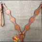 S309 NEW HILASON WESTERN LEATHER HORSE BREAST COLLAR TAN