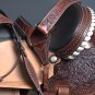 BH130-F HILASON WESTERN LEATHER BARREL RACING TRAIL PLEASURE RIDING SADDLE 15"