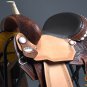 BH130-F HILASON WESTERN LEATHER BARREL RACING TRAIL PLEASURE RIDING SADDLE 15"