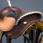 BH130-F HILASON WESTERN LEATHER BARREL RACING TRAIL PLEASURE RIDING SADDLE 15"