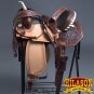 BH130-F HILASON WESTERN LEATHER BARREL RACING TRAIL PLEASURE RIDING SADDLE 15"