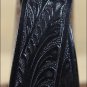 0189C 22 x 1 INCH JUSTIN BLACK BOY'S WESTERN EMBOSSED COWHIDE LEATHER BELT