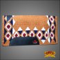 FEP209 HILASON SHOW NEW ZEALAND WOOL SADDLE BLANKET WESTERN RUST WHITE