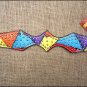 V1 HILASON WESTERN LEATHER HORSE HEADSTALL BREAST COLLAR HAND PAINT RAINBOW