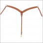 WEAVER HORIZONS CONTOURED RING-IN-CENTER LEATHER HORSE BREAST COLLAR