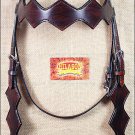 S902DB NEW HILASON WESTERN LEATHER HORSE BRIDLE HEADSTALL DARK BROWN