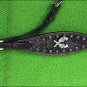 HILASON WESTERN LEATHER HORSE HEADSTALL BLACK CROSS GUN CONCHO