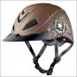 MEDIUM TROXEL REBEL STAR WITH BLACK HEADLINER LOW PROFILE WESTERN RIDING HELMET