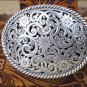 36 inch JUSTIN WESTERN TAN LEATHER BOTANICAL WEST BELT