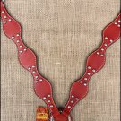 NEW HILASON WESTERN LEATHER HORSE TACK BREAST COLLAR MAHOGANY A309M