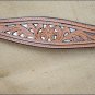 NEW HILASON WESTERN HAND TOOLED LEATHER HORSE BREAST COLLAR - NATURAL S322