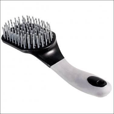 HORZE WESTERN TACK SOFT GRIP HORSE BRUSH MANE TAIL ATTRACTIVE BLACK