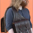 BH100DBSHL-F HILASON WESTERN LEATHER SADDLE SHOULDER BAG