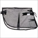 TOUGH1 BLACK LIGHTWEIGHT MESH HORSE FLY RUMP SHEET ONE SIZE ELASTIC TAIL STRAP