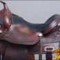 TO107ADB-F HILASON TREELESS WESTERN LEATHER TRAIL PLEASURE RIDING SADDLE 17"
