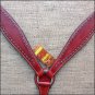 S476 HILASON WESTERN LEATHER HORSE BREAST COLLAR MAHOGANY
