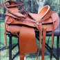 NI-W04-17" WESTERN LEATHER COWBOY WADE RANCH ROPING HORSE SADDLE W/ TACK SET