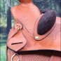 NI-W04-17" WESTERN LEATHER COWBOY WADE RANCH ROPING HORSE SADDLE W/ TACK SET