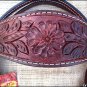 F42 DARK BROWN HILASON WESTERN LEATHER HORSE BRIDLE HEADSTALL HAND CARVED