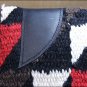FEP235 MADE N USA HILASON WESTERN WOOL SHOCK BUSTER SADDLE BLANKET PAD WHITE RED