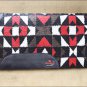 FEP235 MADE N USA HILASON WESTERN WOOL SHOCK BUSTER SADDLE BLANKET PAD WHITE RED