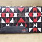 FEP235 MADE N USA HILASON WESTERN WOOL SHOCK BUSTER SADDLE BLANKET PAD WHITE RED