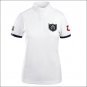 HORZE COOL WOMEN COMPETITION SHIRT RIDING STANDING COLLAR SHORT SLEEVES WHITE