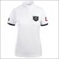 HORZE COOL WOMEN COMPETITION SHIRT RIDING STANDING COLLAR SHORT SLEEVES WHITE