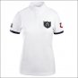 HORZE COOL WOMEN COMPETITION SHIRT RIDING STANDING COLLAR SHORT SLEEVES WHITE