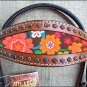HILASON WESTERN LEATHER HORSE HEADSTALL BREAST COLLAR MAHOGANY W/ FLORAL INLAY