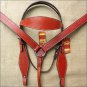 F614 HILASON LEATHER WESTERN HORSE HEADSTALL BRIDLE BREAST COLLAR - MAHOGANY