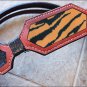 HILASON WESTERN LEATHER HORSE HEADSTALL BREAST COLLAR MAHOGANY W/ TIGER INLAY