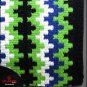 MADE IN USA FE132 HILASON WESTERN WOOL FELT SADDLE BLANKET PAD BLACK GREEN WHITE
