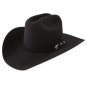6 3/4 STETSON APACHE BLACK 4X BUFFALO FUR WESTERN COWBOY HAT W/ CATTLE MAN CROWN