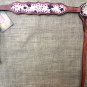 S441 HILASON WESTERN COWHIDE HAIR ON LEATHER HORSE BREAST COLLAR RHINESTONES
