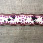 S441 HILASON WESTERN COWHIDE HAIR ON LEATHER HORSE BREAST COLLAR RHINESTONES