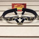 HILASON LADIES ANTIQUE BROWN SPURS REINER MOTIF ROPE DESIGN ENGRAVED TRIM