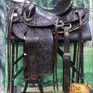 WD013CHO-15"" HILASON BIG KING WESTERN WADE RANCH ROPING LEATHER HORSE SADDLE