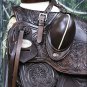 WD013CHO-15"" HILASON BIG KING WESTERN WADE RANCH ROPING LEATHER HORSE SADDLE