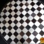 HR140-F HILASON HOME DECOR COWHIIDE HAIR ON LEATHER PATCHWORK ROUND RUGS CARPET