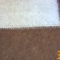 HR138-F HILASON HOME DECOR COWHIIDE HAIR ON LEATHER PATCHWORK ROUND RUGS CARPET